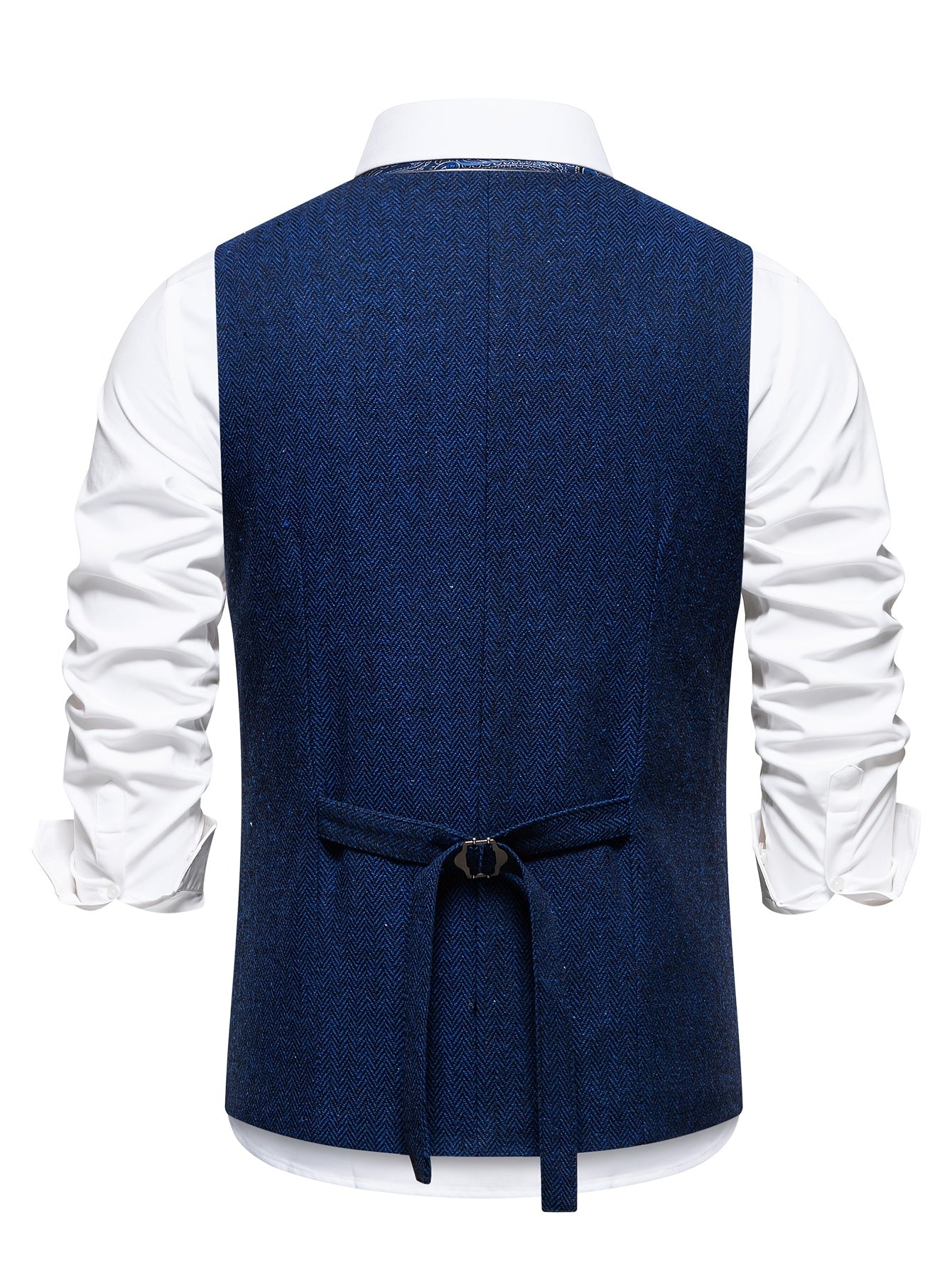 V NECK BUTTON VEST FOR MEN