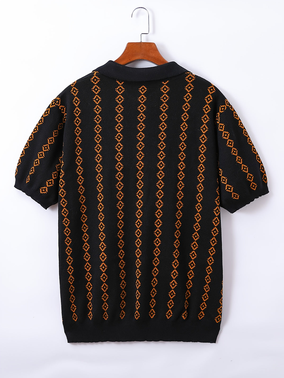 GEOMETRIC KNIT SHIRT FOR MEN