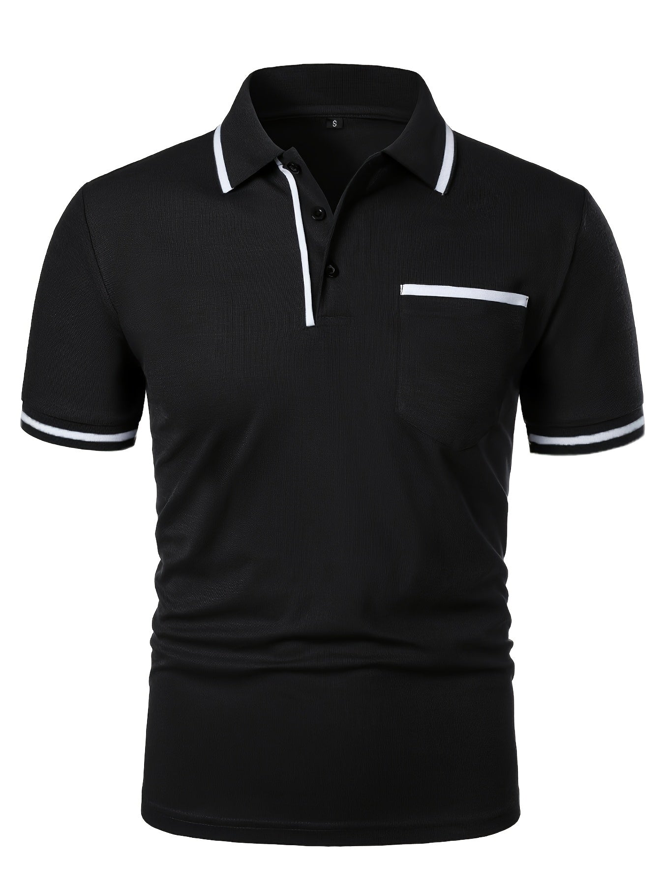 STRIPED KNIT POLO FOR MEN