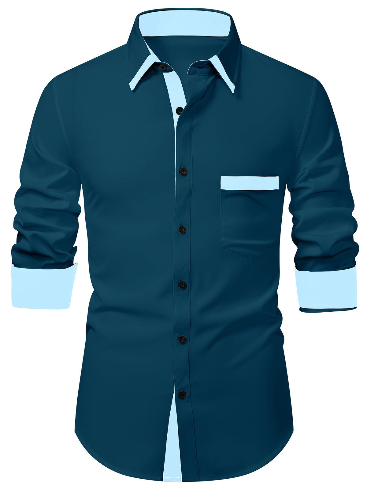 CONTRAST PANEL SHIRT FOR MEN