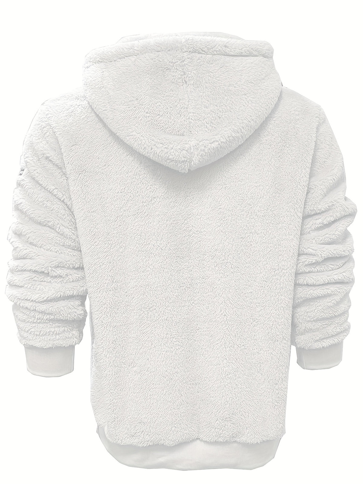 PLUSH HOODED ZIP HOODIE FOR MEN