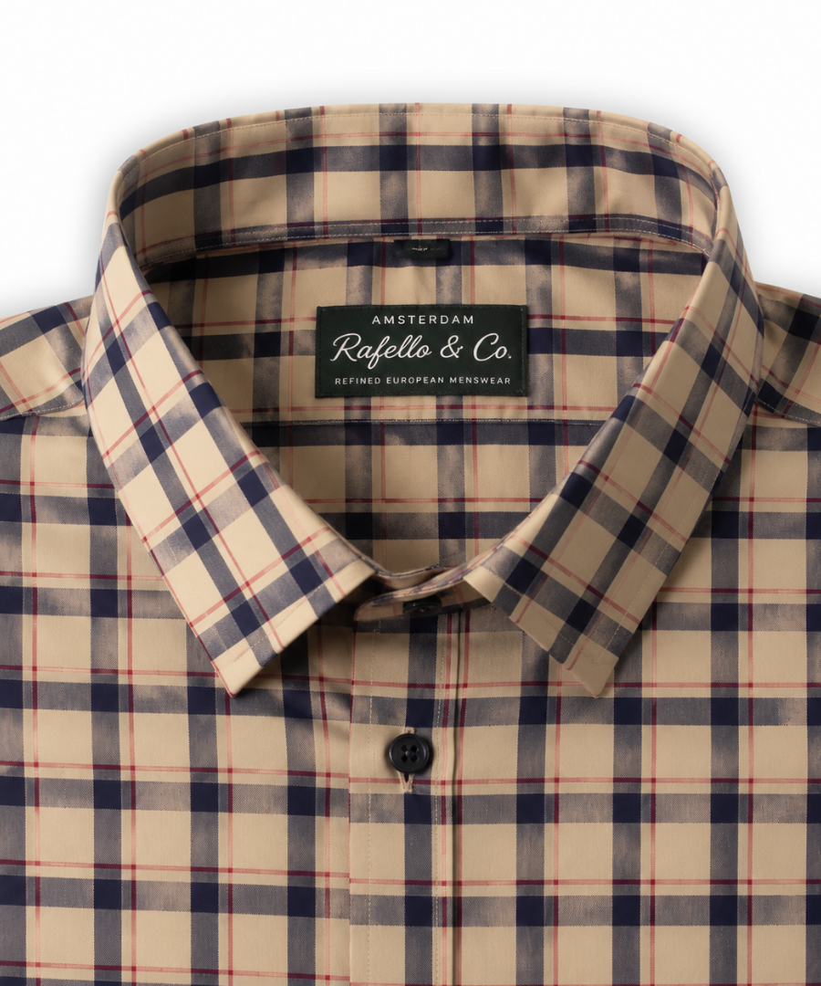 PLAID LONG SLEEVE SHIRT FOR MEN