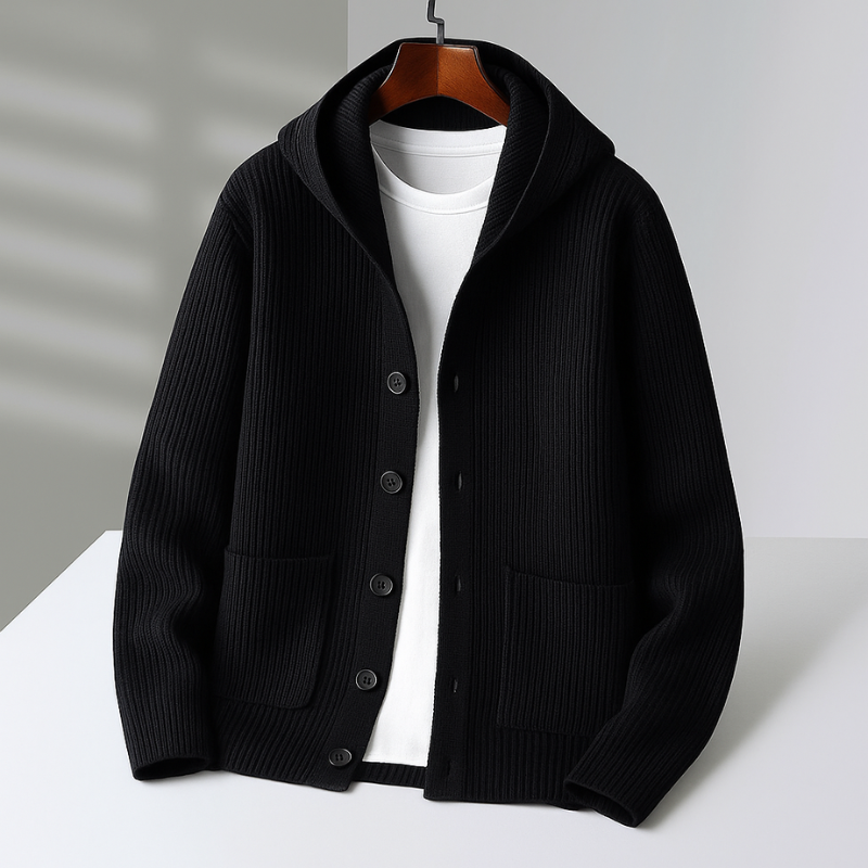 WENTWORTH LONDON | HOODED CARDIGAN FOR MEN