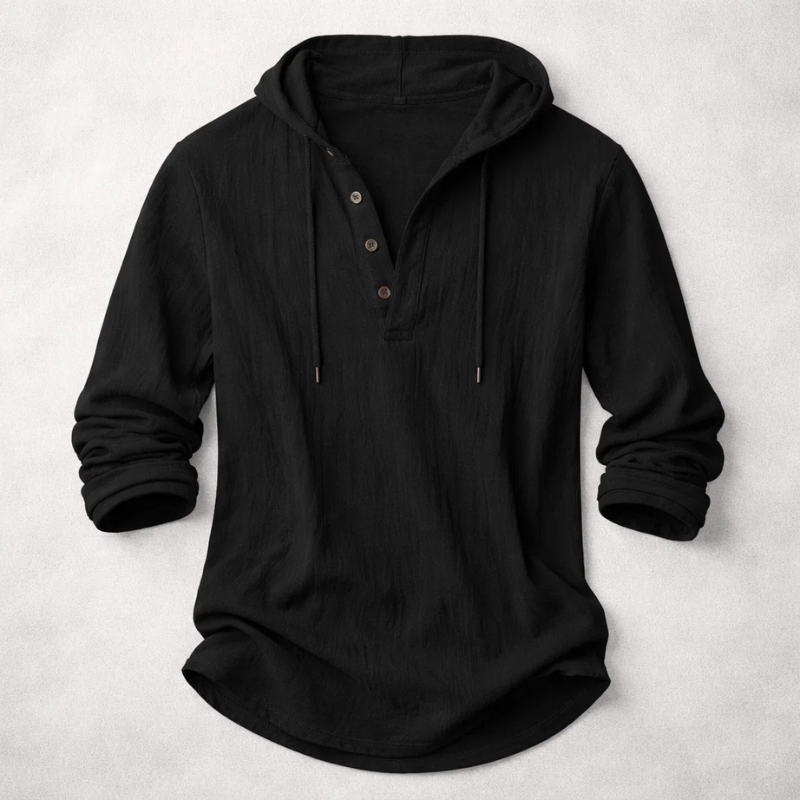RELAXED HENLEY SHIRT FOR MEN