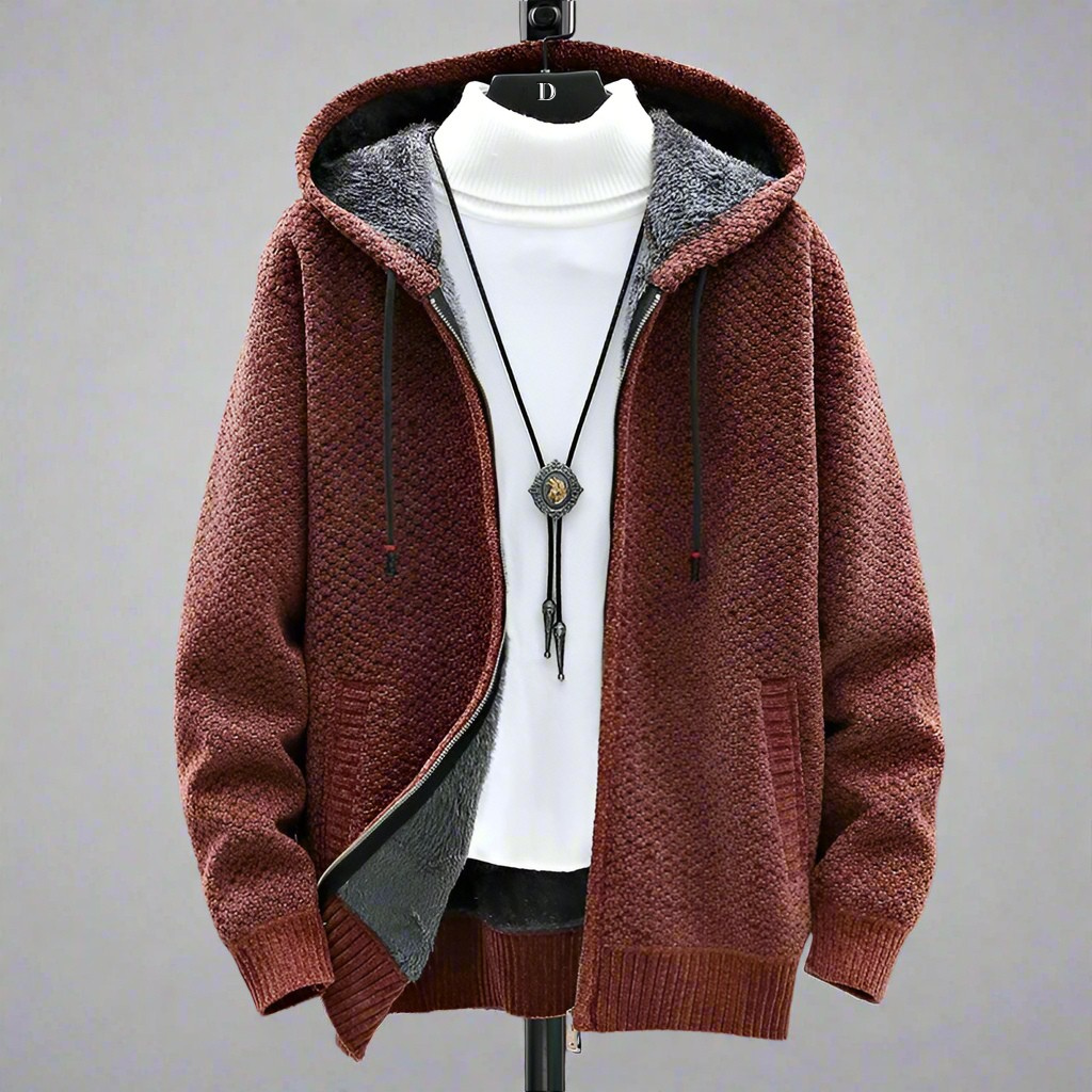 KNITTED HOODIE FOR MEN