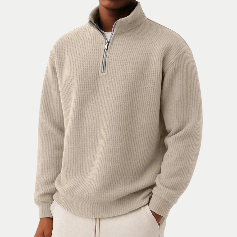 WENTWORTH LONDON | ELEGANT ZIPPERED PULLOVER FOR MEN