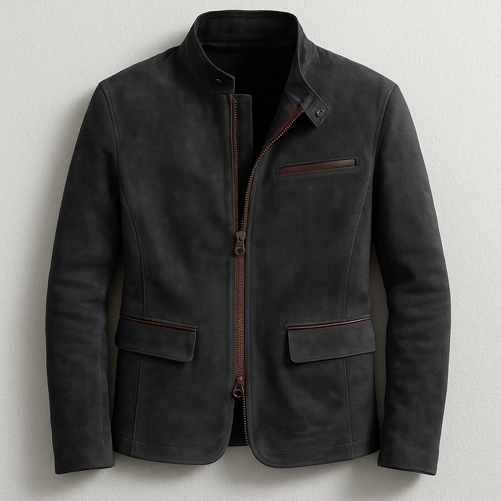 SUEDE FIELD JACKET FOR MEN
