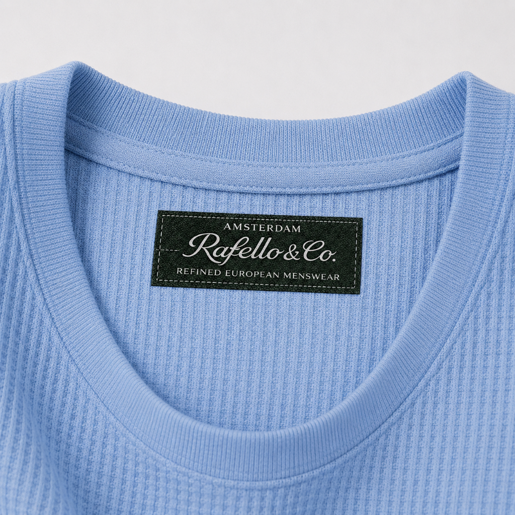 WAFFLE KNIT TEE FOR MEN