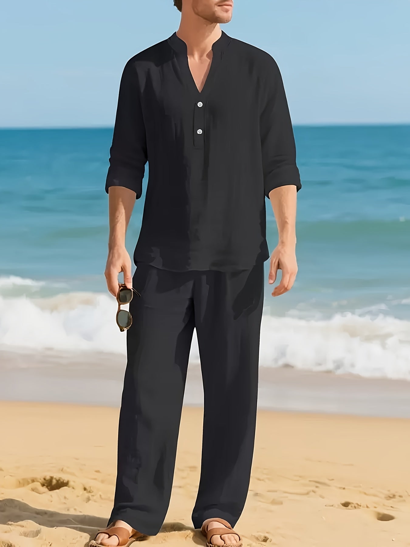 LOOSE LINEN SET FOR MEN