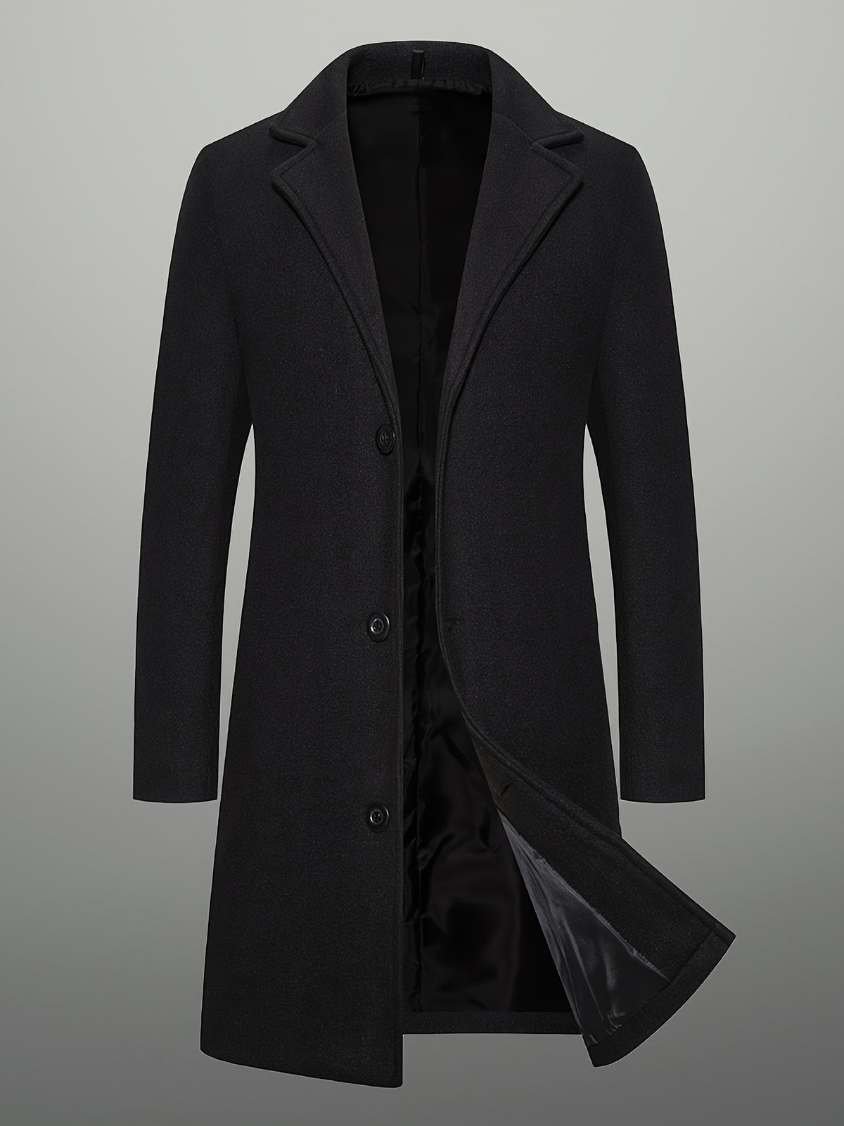 MID-LENGTH TWEED COAT FOR MEN