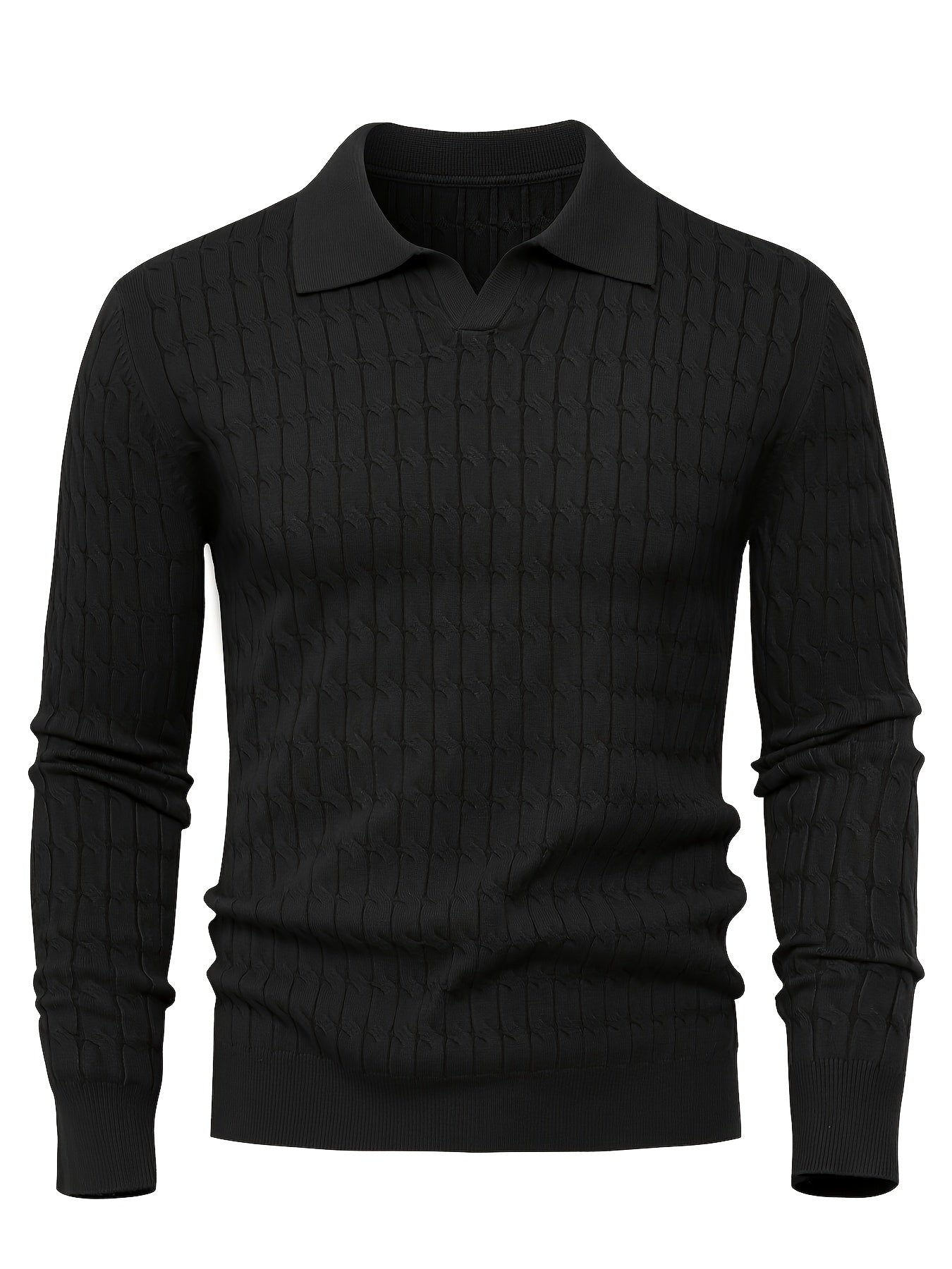 LOOSE POLO SWEATER FOR MEN