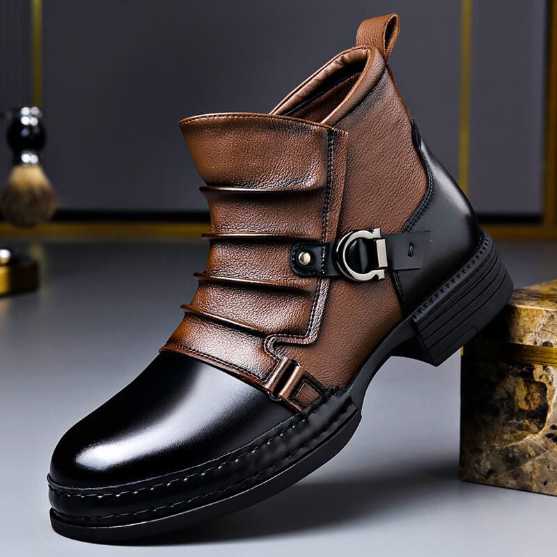 RUCHED ANKLE BOOTS FOR MEN