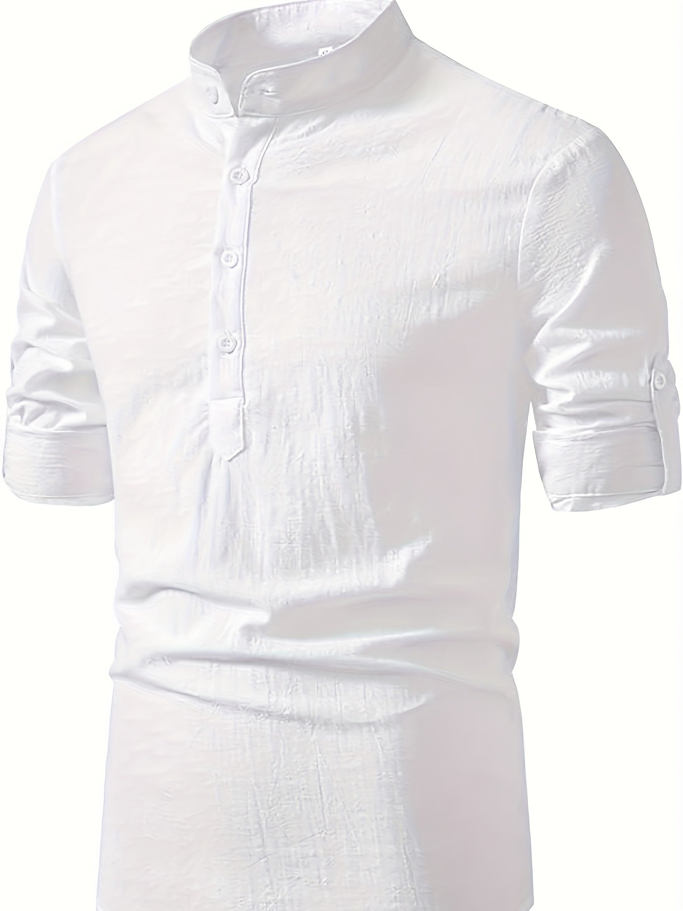 STAND COLLAR SHIRT FOR MEN