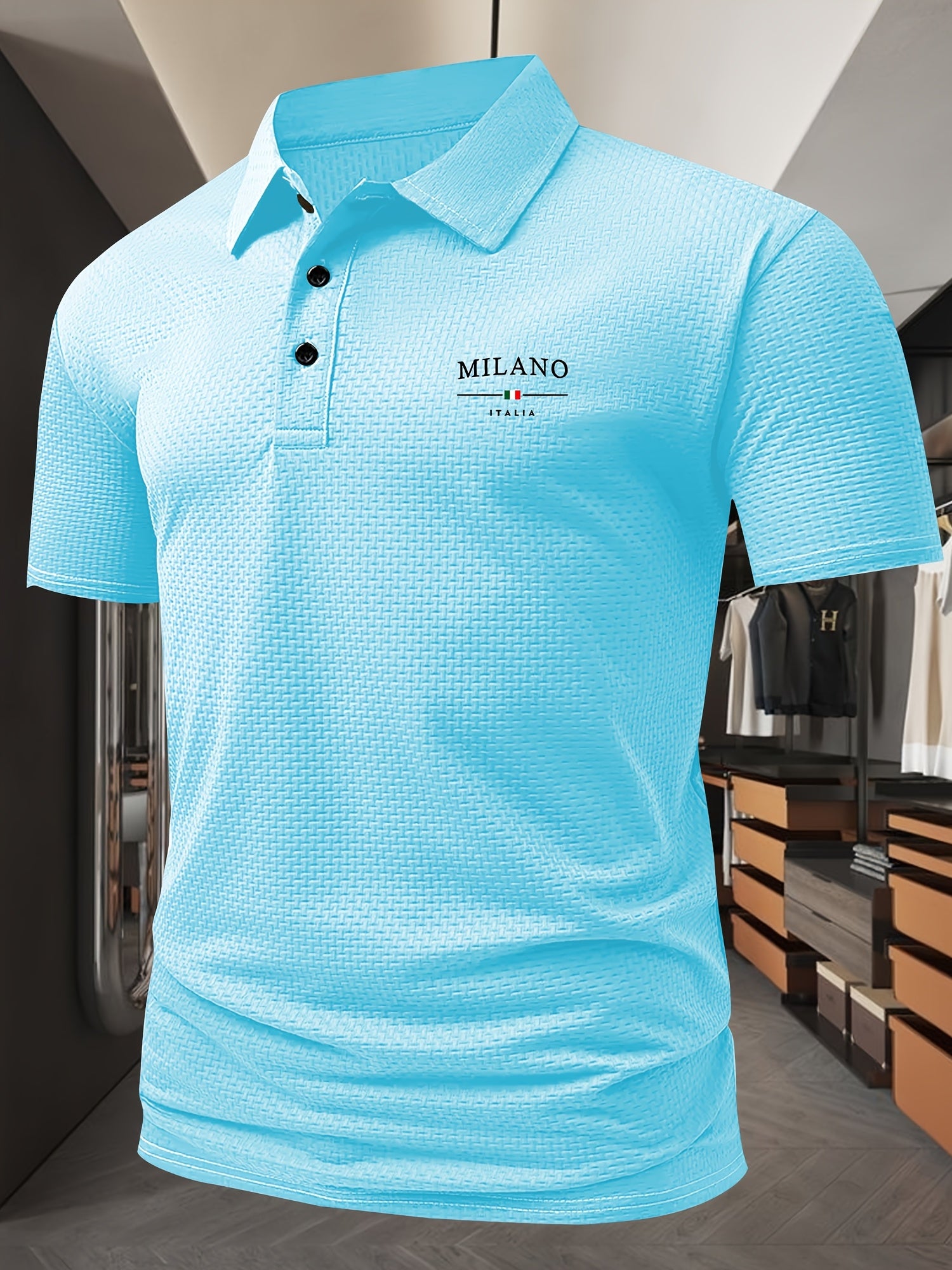 GEOMETRIC PRINT SHIRT FOR MEN