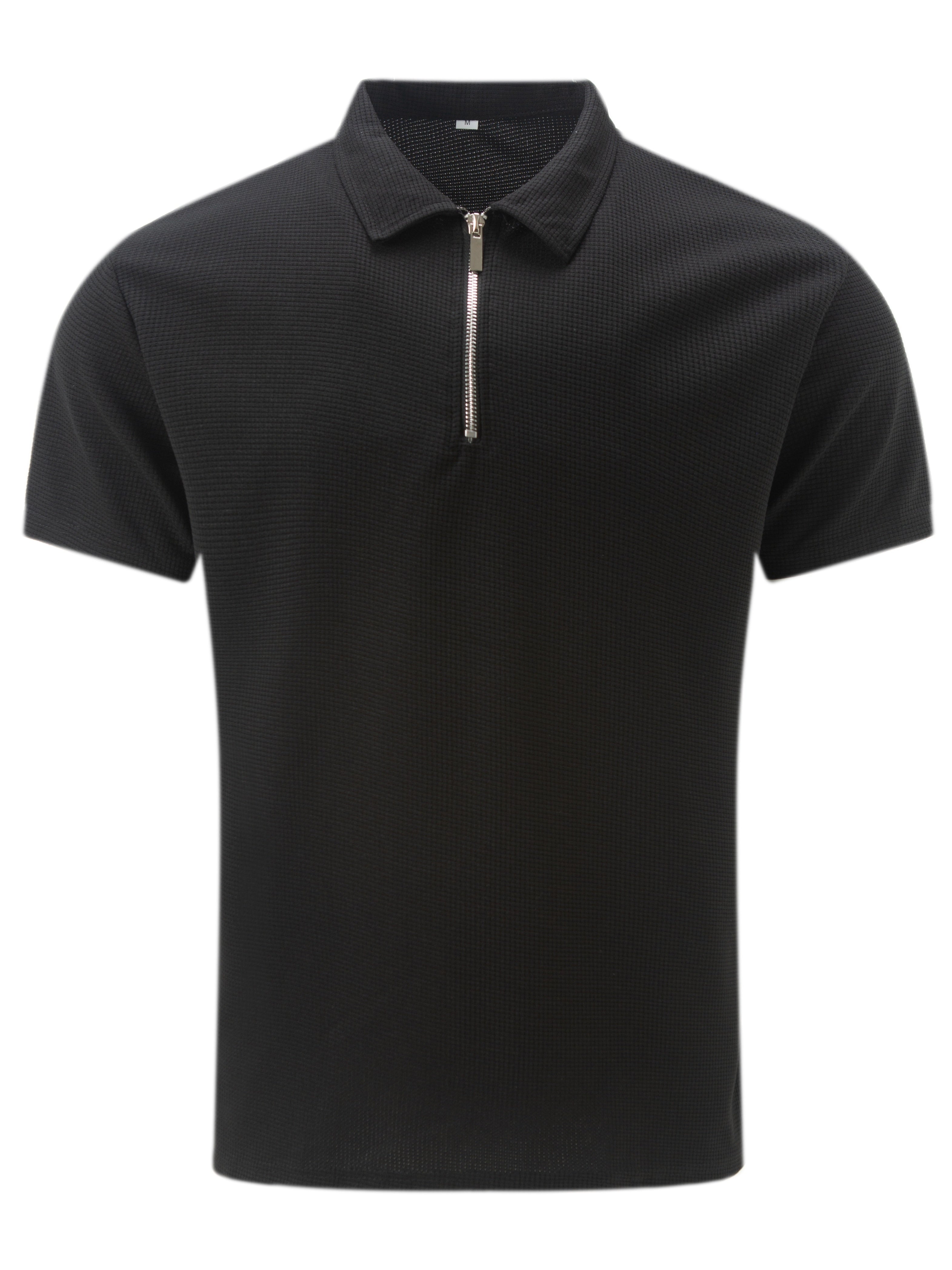 ZIPPER SHORT SLEEVE SHIRT FOR MEN
