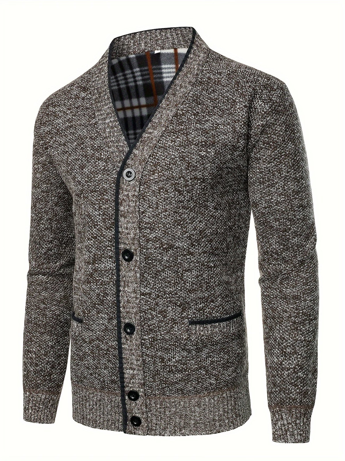 V-NECK KNIT CARDIGAN FOR MEN