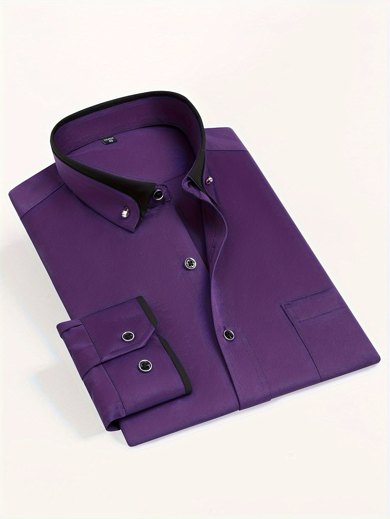 CONTRAST COLLAR SHIRT FOR MEN