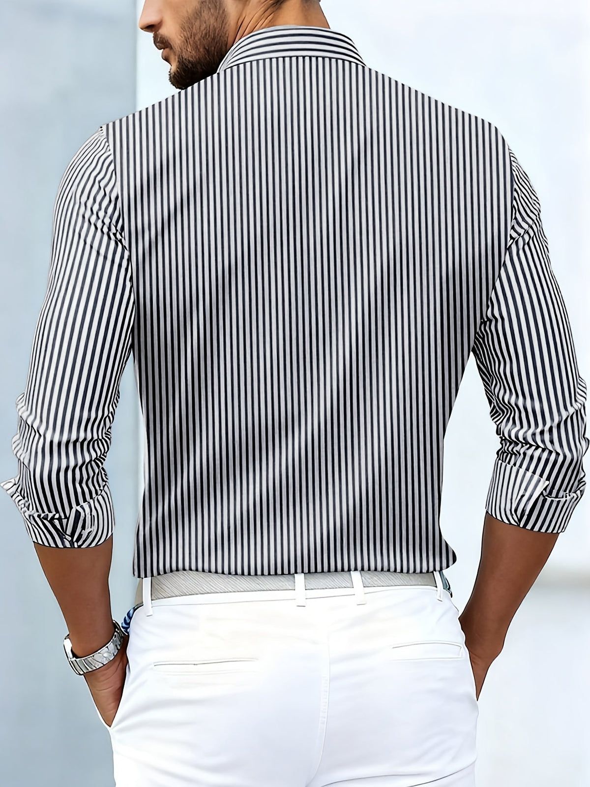 VINTAGE STRIPED SHIRT FOR MEN