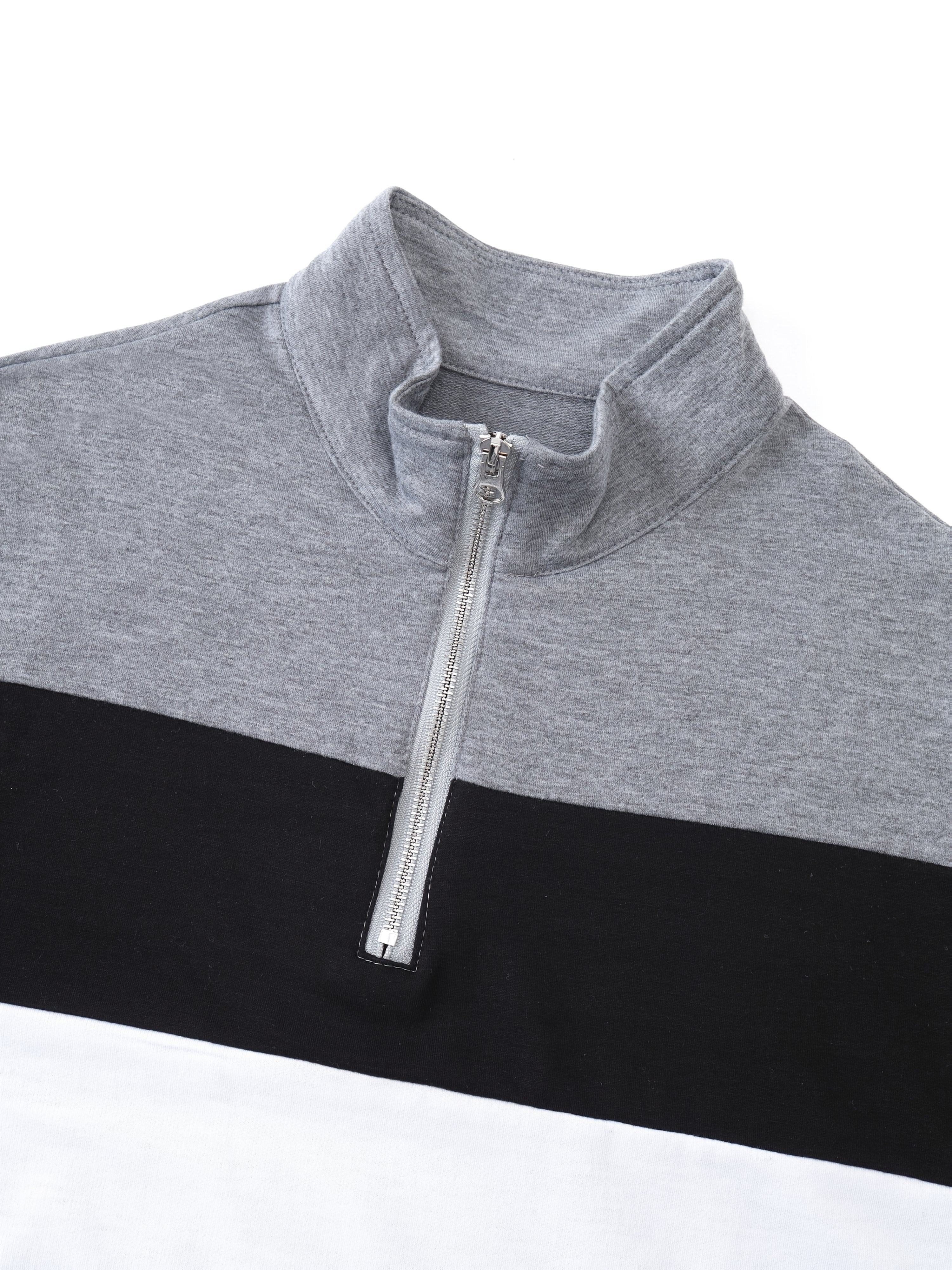 COLOR BLOCK ZIP SHIRT FOR MEN