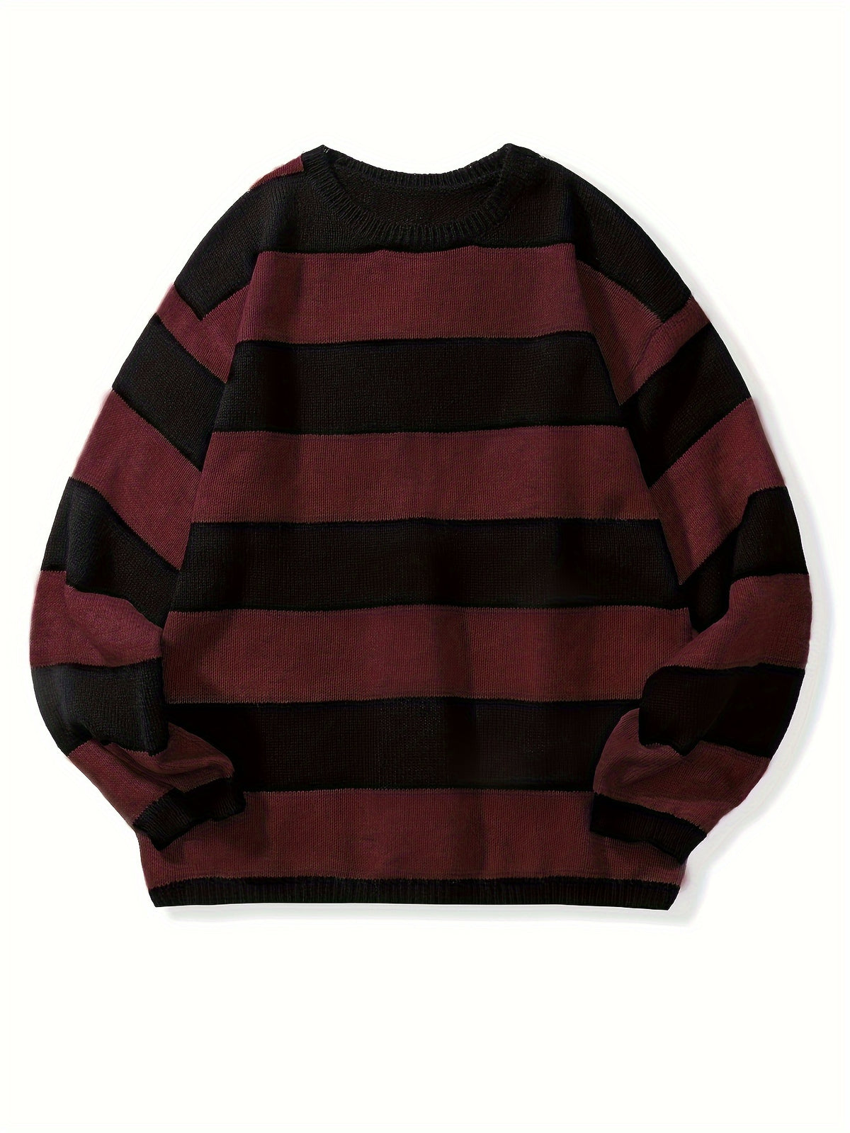 STRIPED KNIT PULLOVER FOR MEN