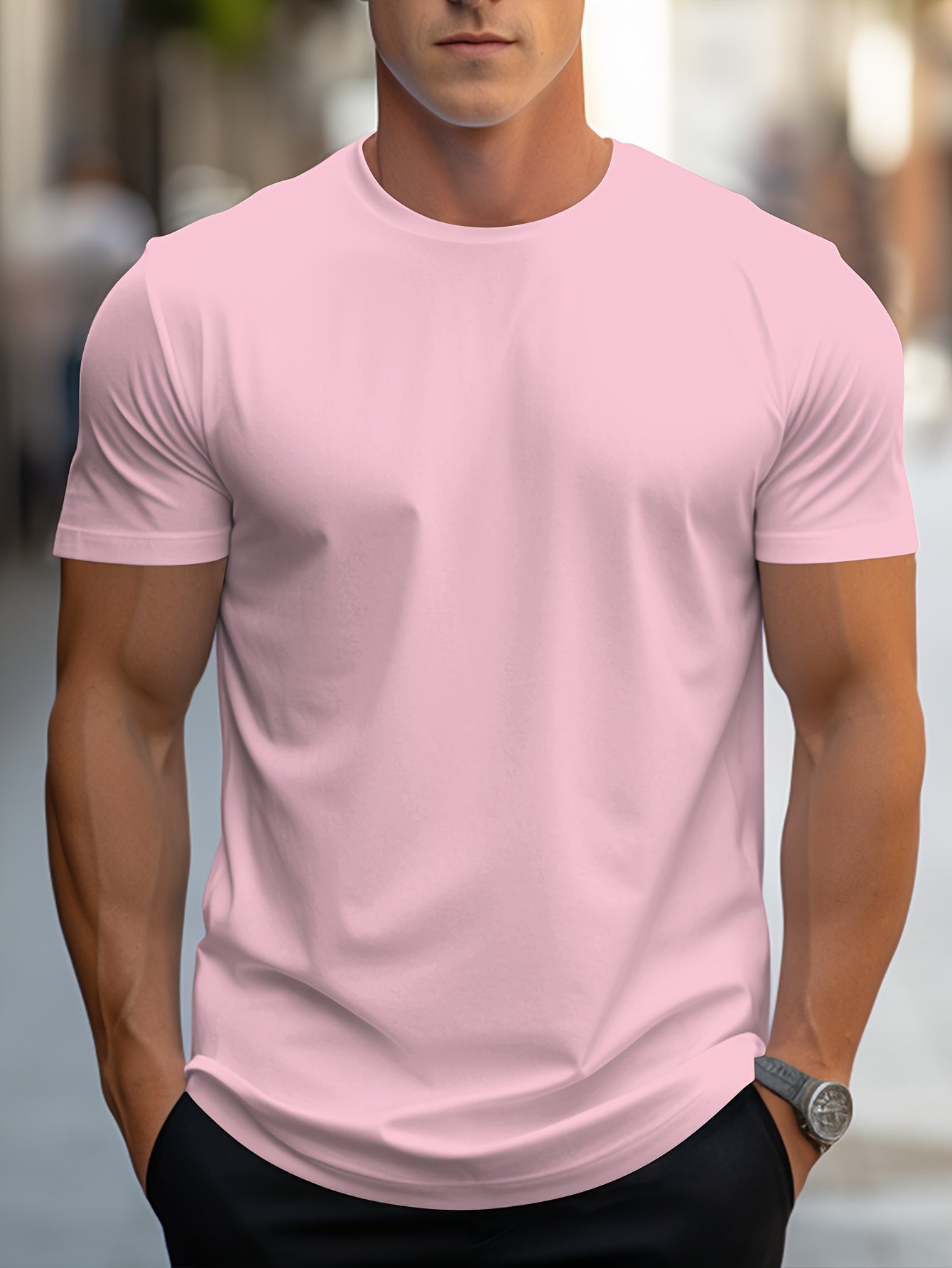 BASIC CREW NECK T-SHIRT FOR MEN