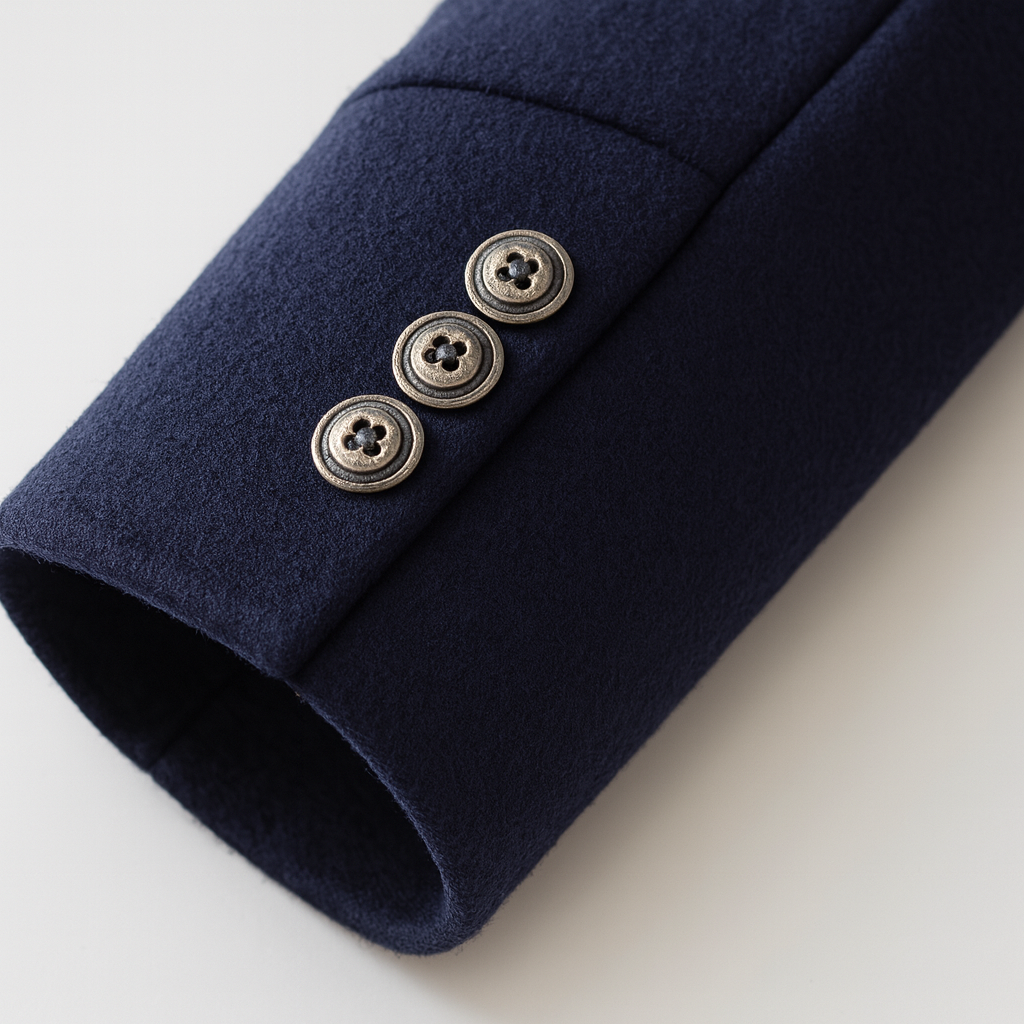 COLORBLOCK WOOL OVERCOAT FOR MEN