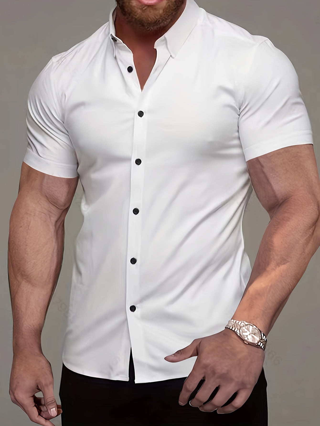 SOLID COLOR SHIRT FOR MEN