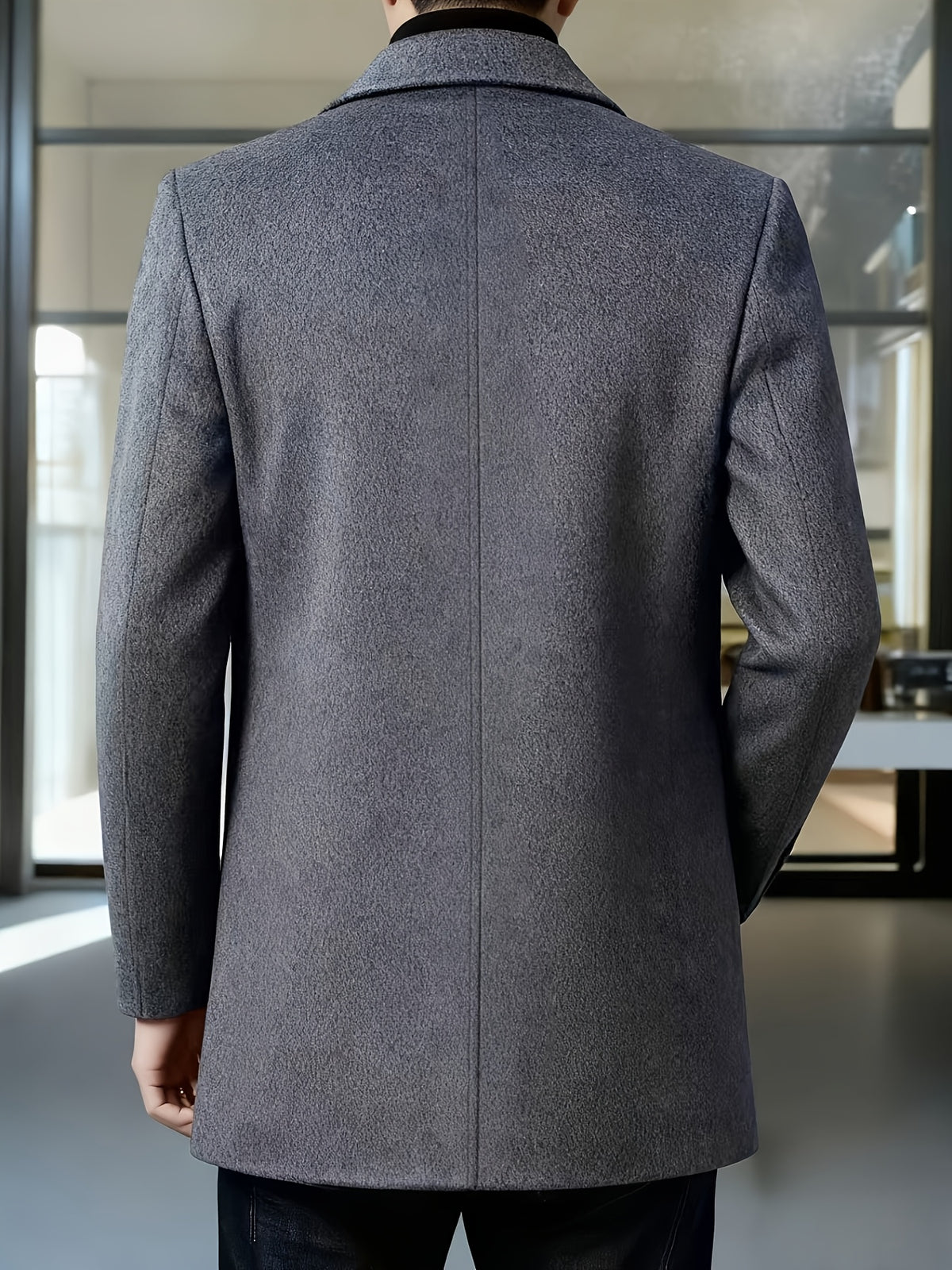 SOLID FLEECE JACKET FOR MEN