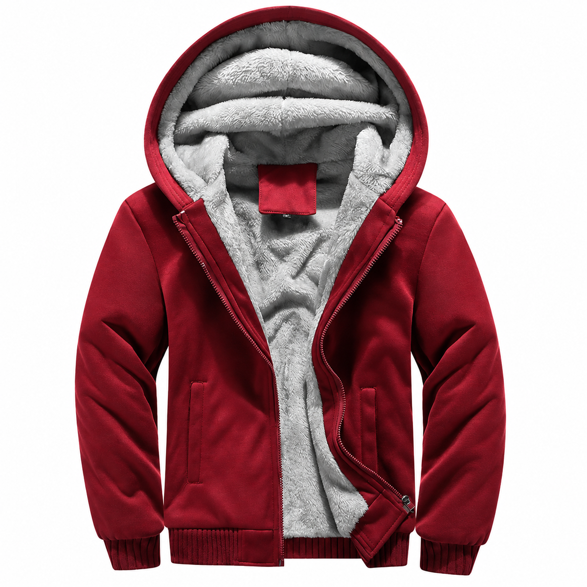 THICK LINED HOODED ZIP HOODIE FOR MEN