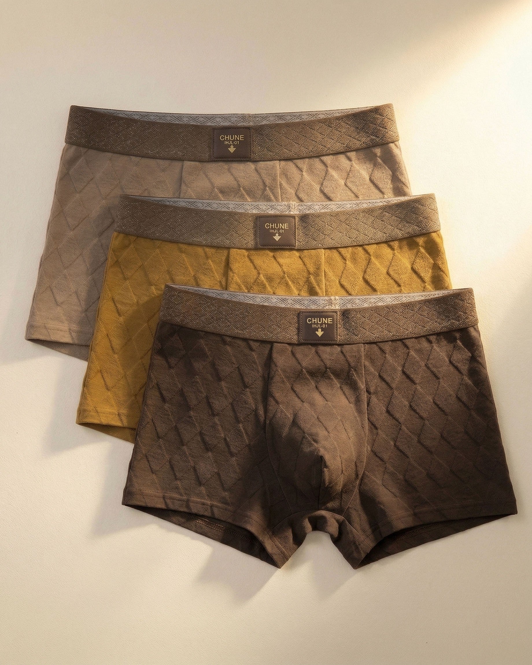 SOFT KNIT BOXER BRIEFS FOR MEN