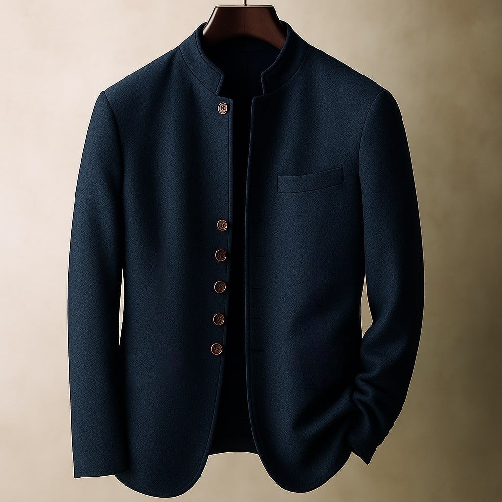 WENTWORTH LONDON | WOOL JACKET WITH STRAIGHT COLLAR