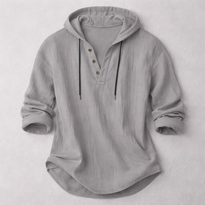 RELAXED HENLEY SHIRT FOR MEN