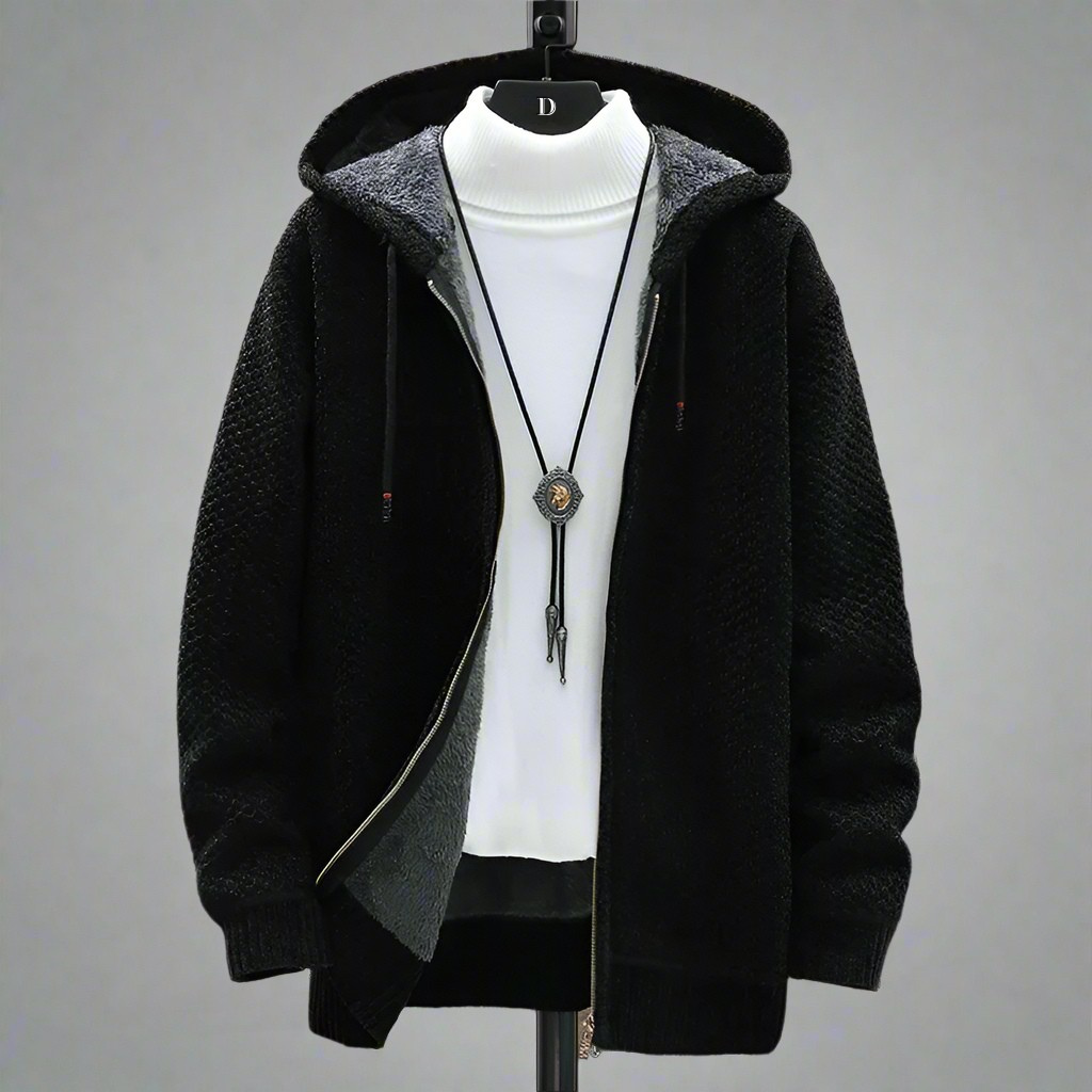 KNITTED HOODIE FOR MEN