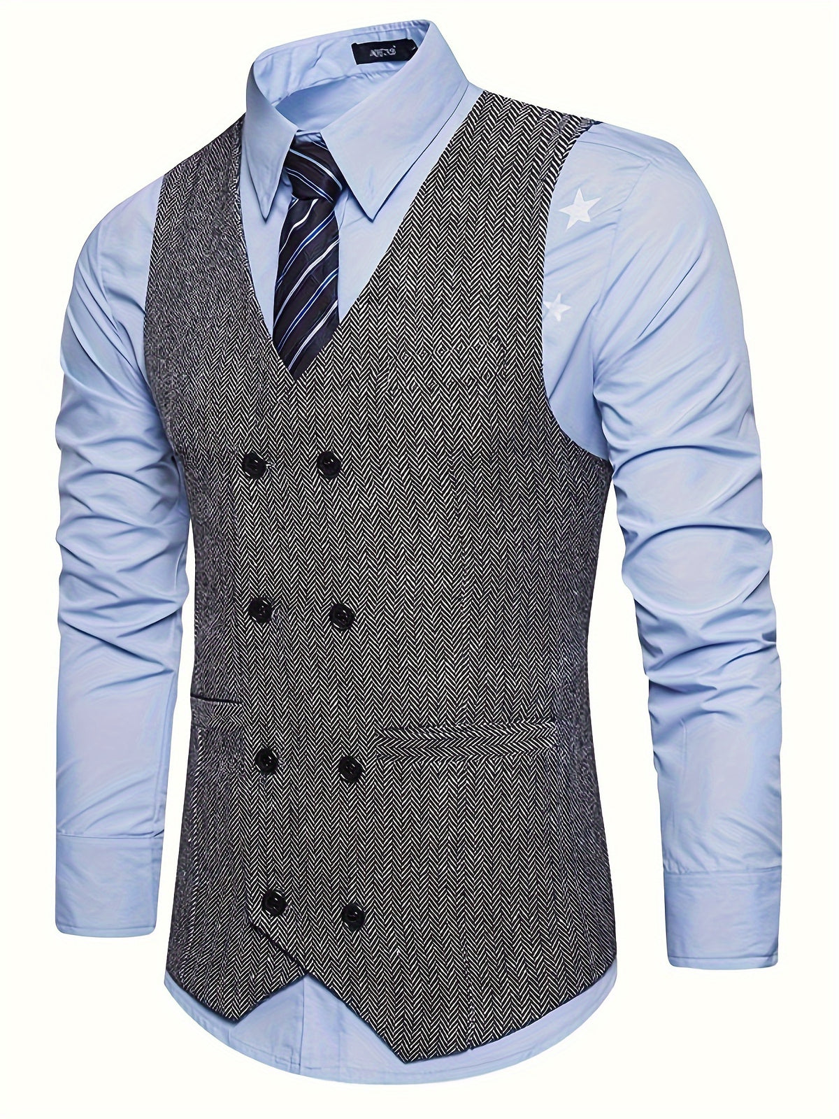 V-NECK WAISTCOAT FOR MEN