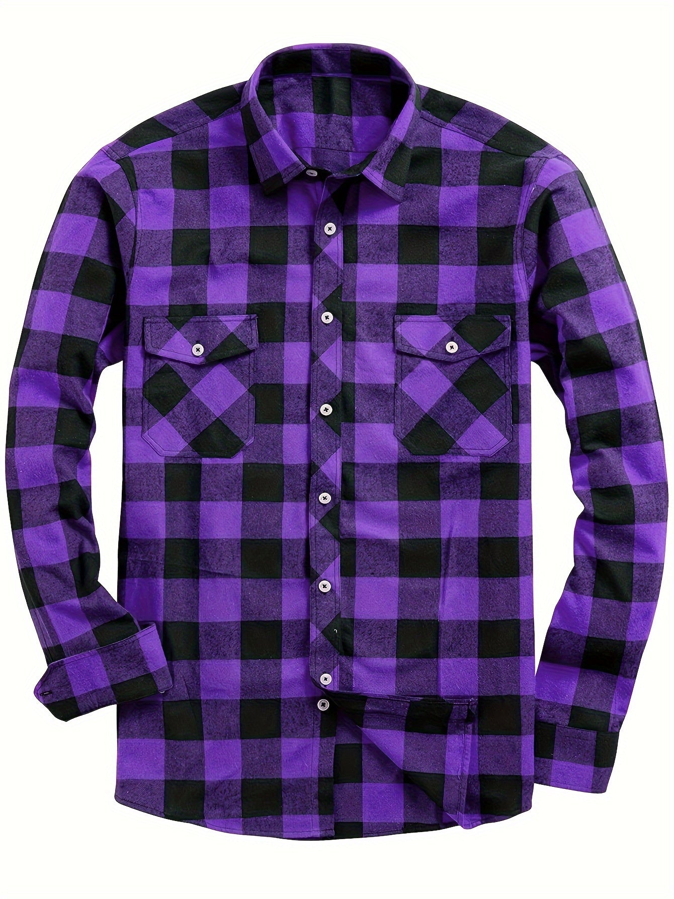 PLAID FLANNEL SHIRT FOR MEN