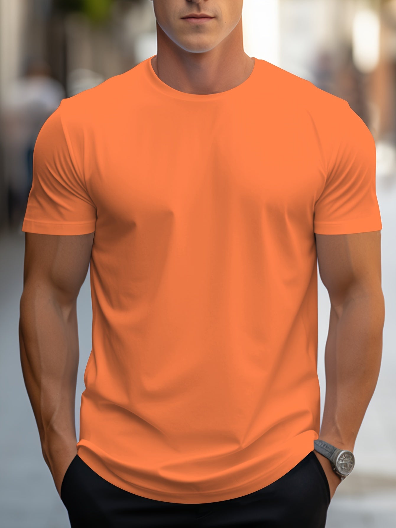 BASIC CREW NECK T-SHIRT FOR MEN