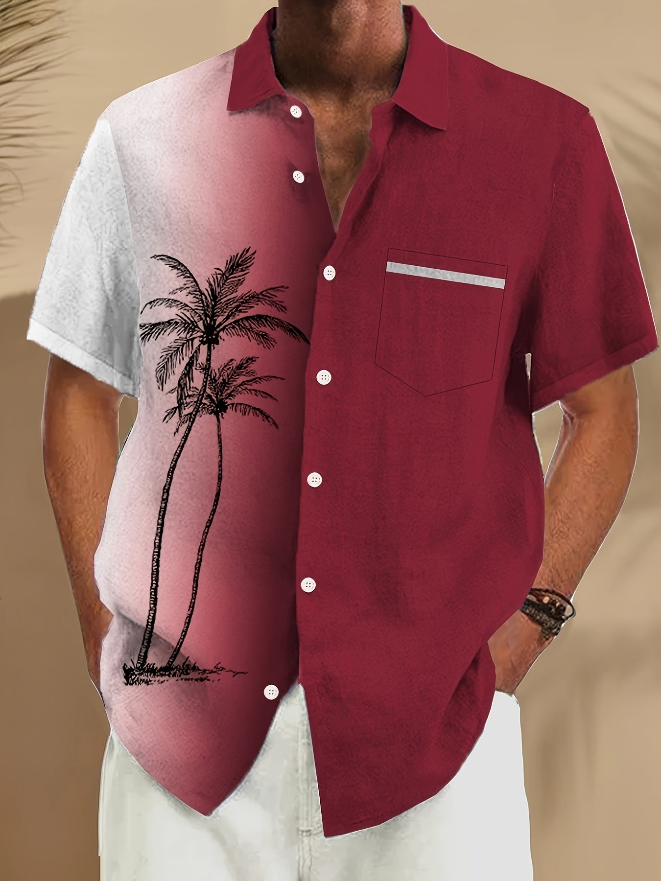 GRADIENT PRINT SHIRT FOR MEN