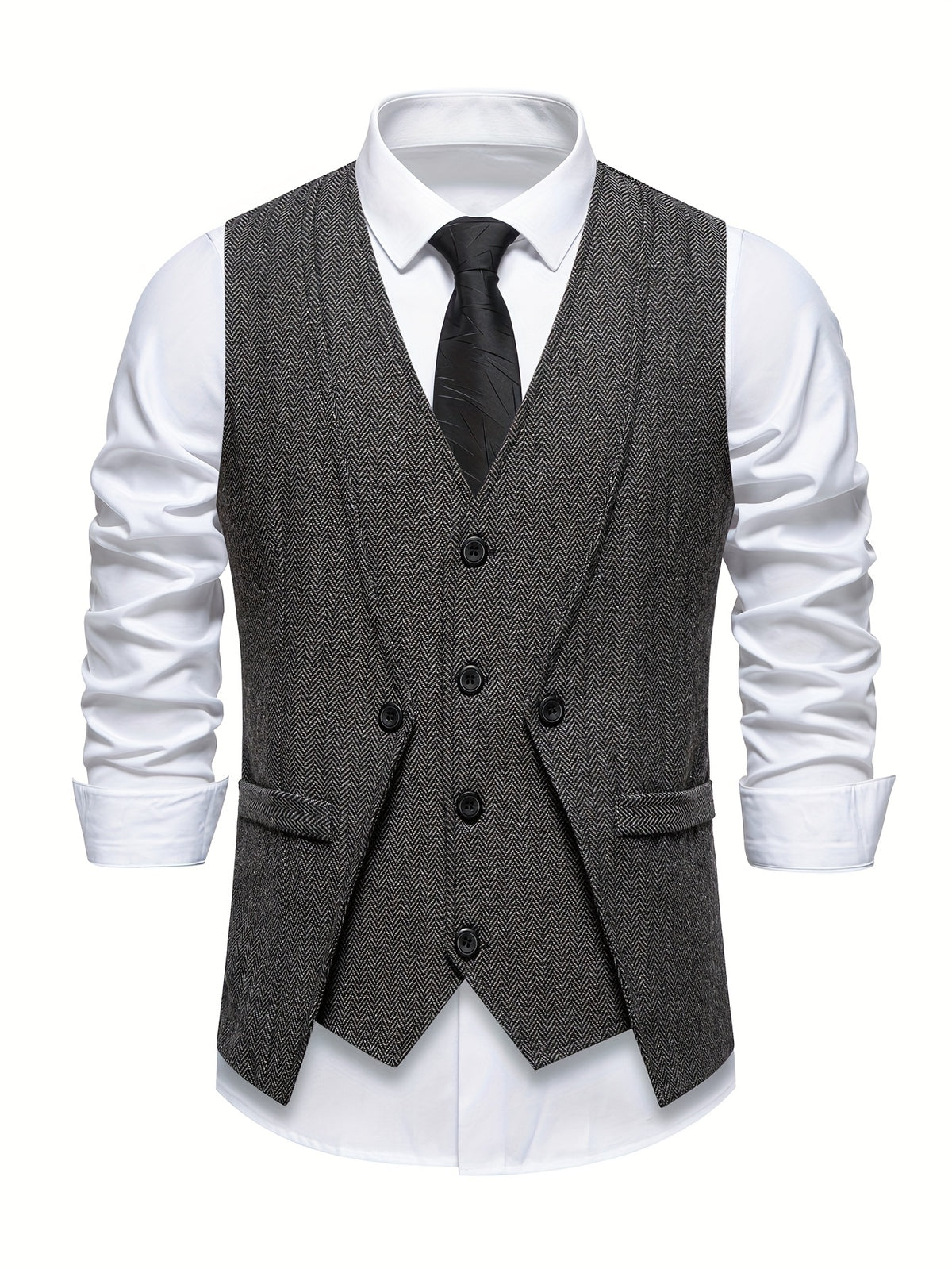 VINTAGE BUTTON VEST FOR MEN