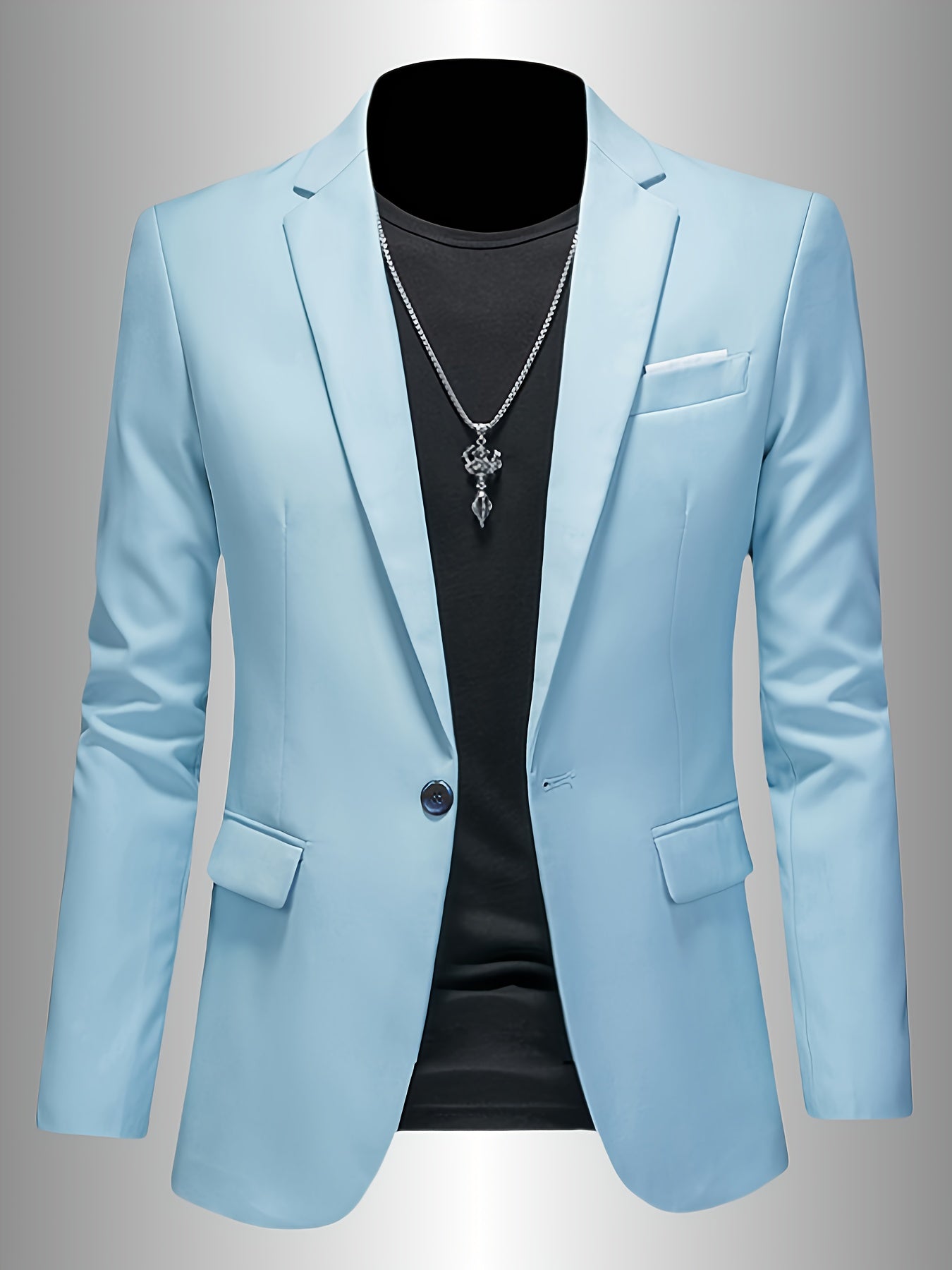 SKINNY LAPEL BLAZER FOR MEN