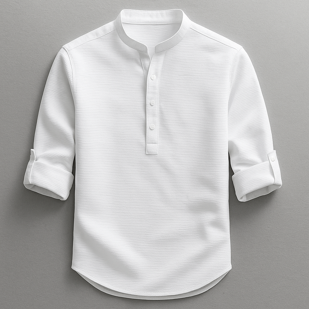 CURVED HEM SHIRT FOR MEN