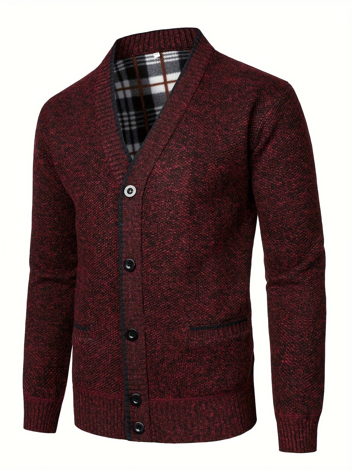 SOLID KNIT CARDIGAN FOR MEN