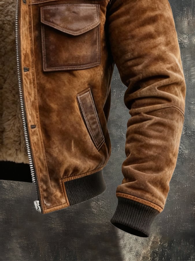 SHERPA-LINED JACKET FOR MEN