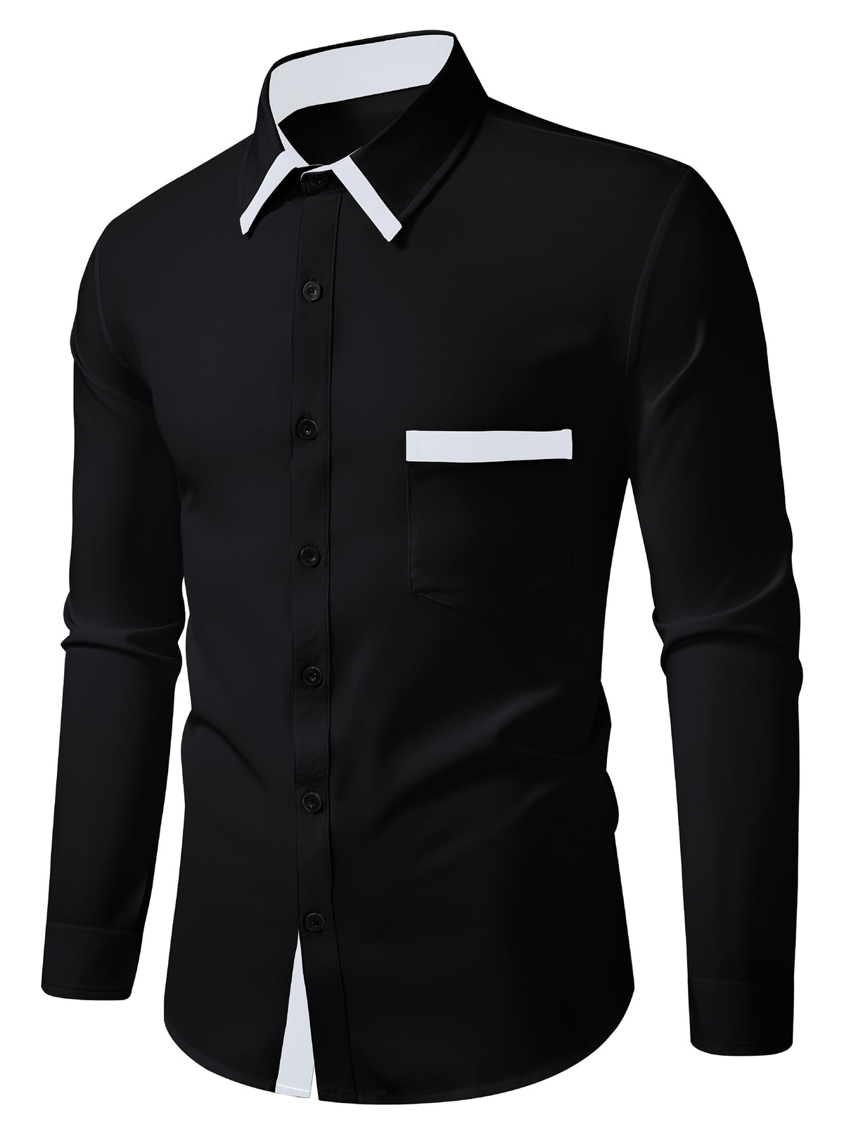 CONTRAST PANEL SHIRT FOR MEN