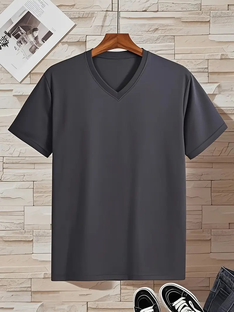 CASUAL V-NECK T-SHIRT FOR MEN