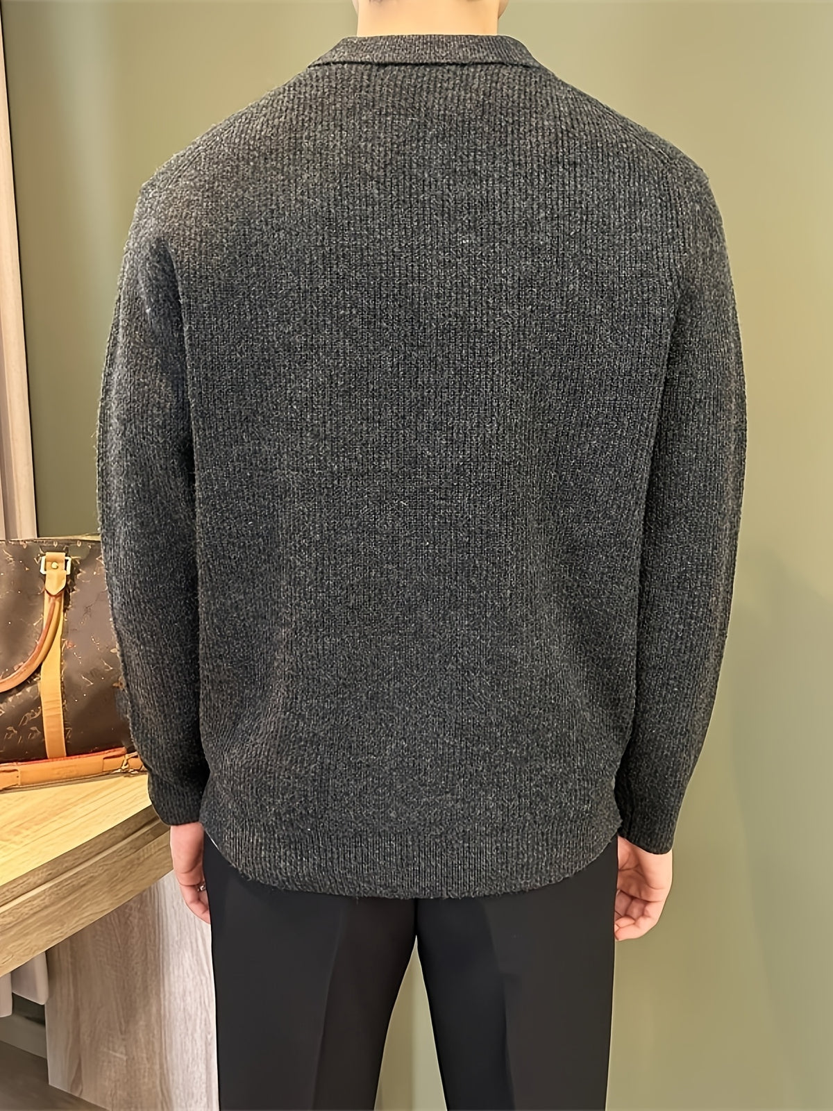 RIBBED POLO FOR MEN