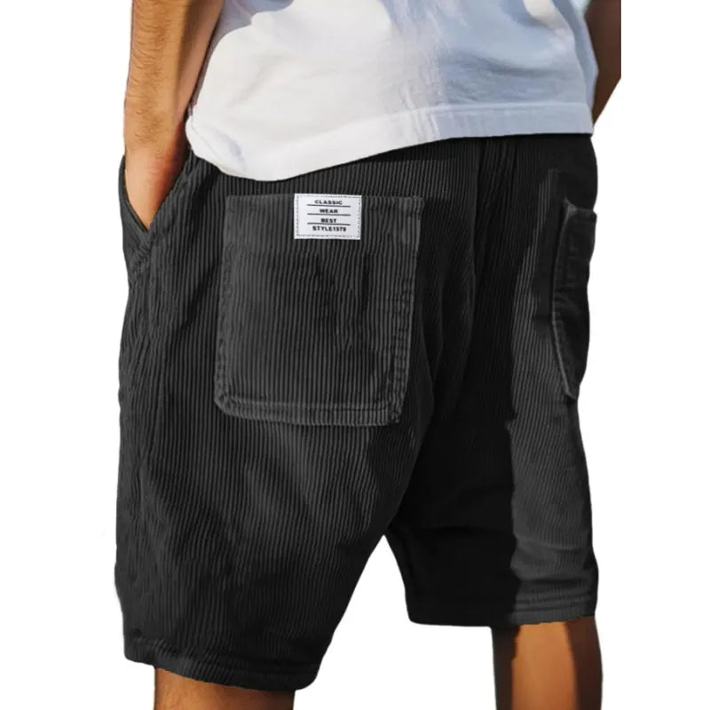 RELAXED VELVET SHORTS FOR MEN