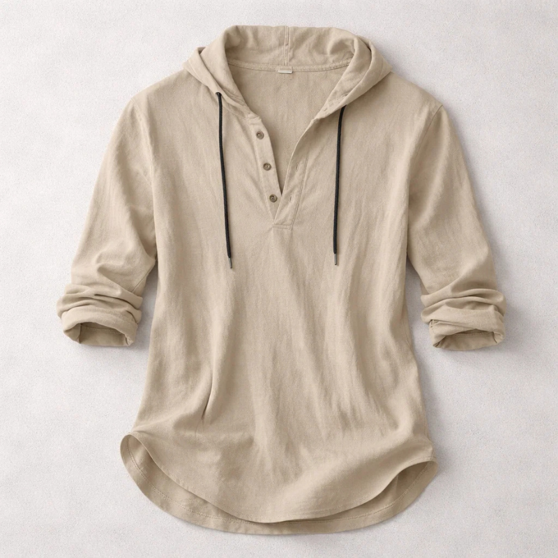 RELAXED HENLEY SHIRT FOR MEN