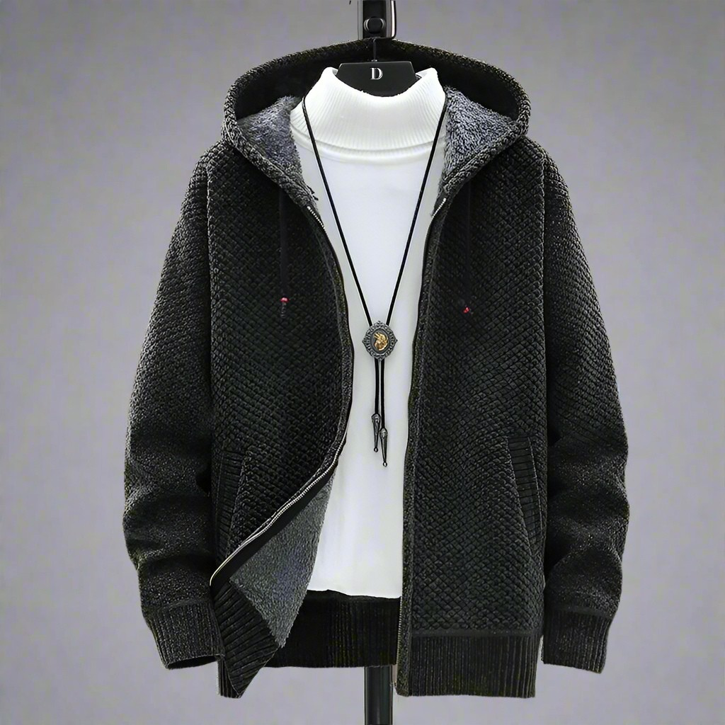 KNITTED HOODIE FOR MEN