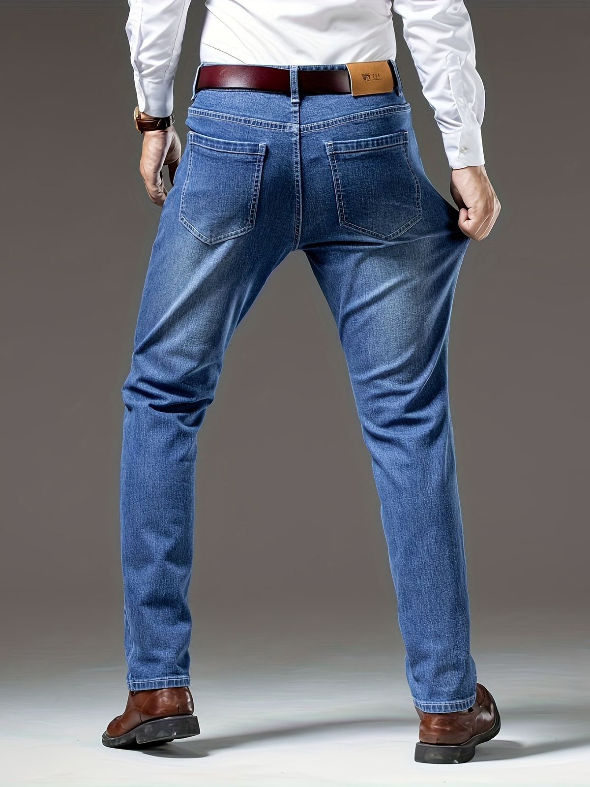 WASHED DENIM JEANS FOR MEN
