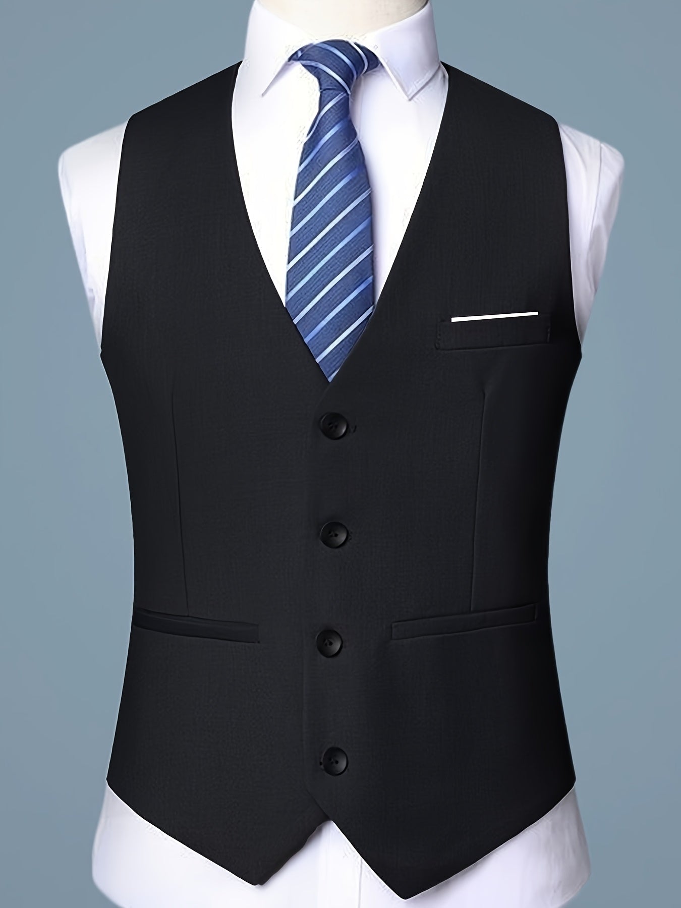 V-NECK SKINNY VEST FOR MEN